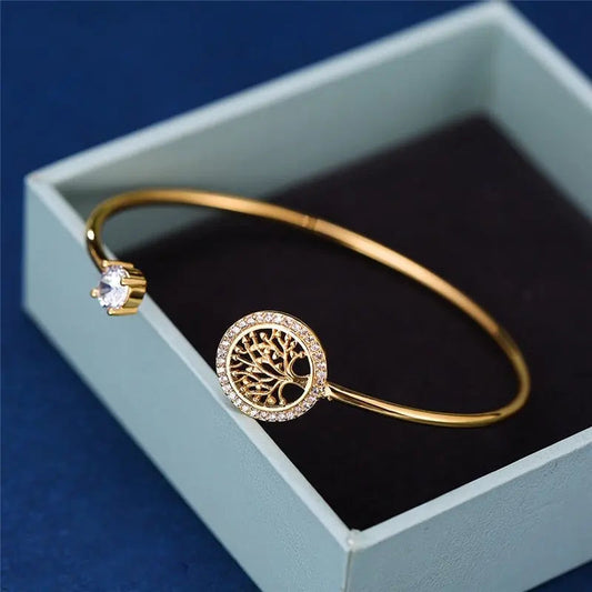 Justerbart armband med livets träd-design 