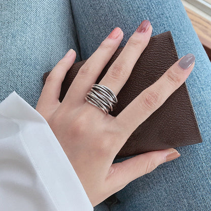 Justerbar lagerring i 925 sterlingsilver 