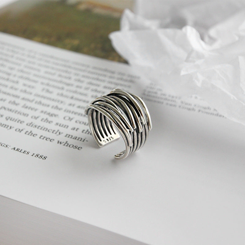 Justerbar lagerring i 925 sterlingsilver 