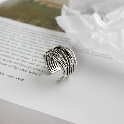 Justerbar lagerring i 925 sterlingsilver 