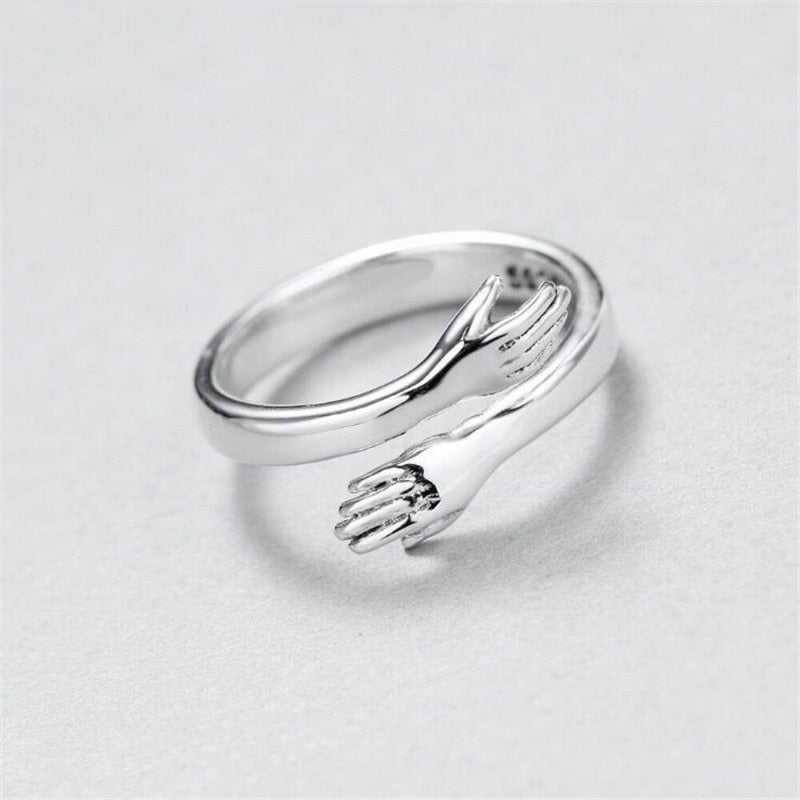 Silverring med anpassningsbar passform