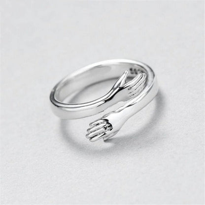 Silverring med anpassningsbar passform