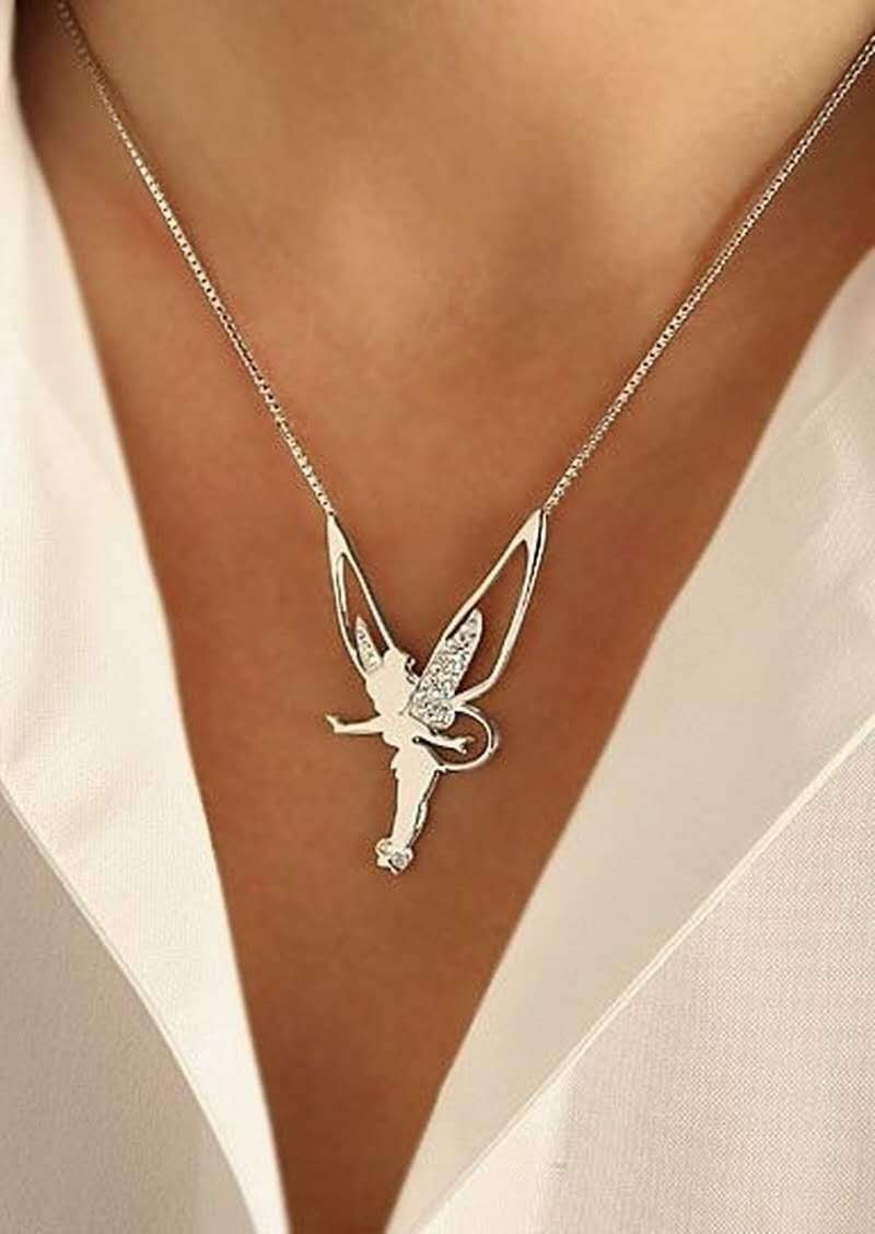 Lyckoféhalsband i sterlingsilver och guld