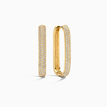Stora ikoniska pavé-ringar | Vitt guld