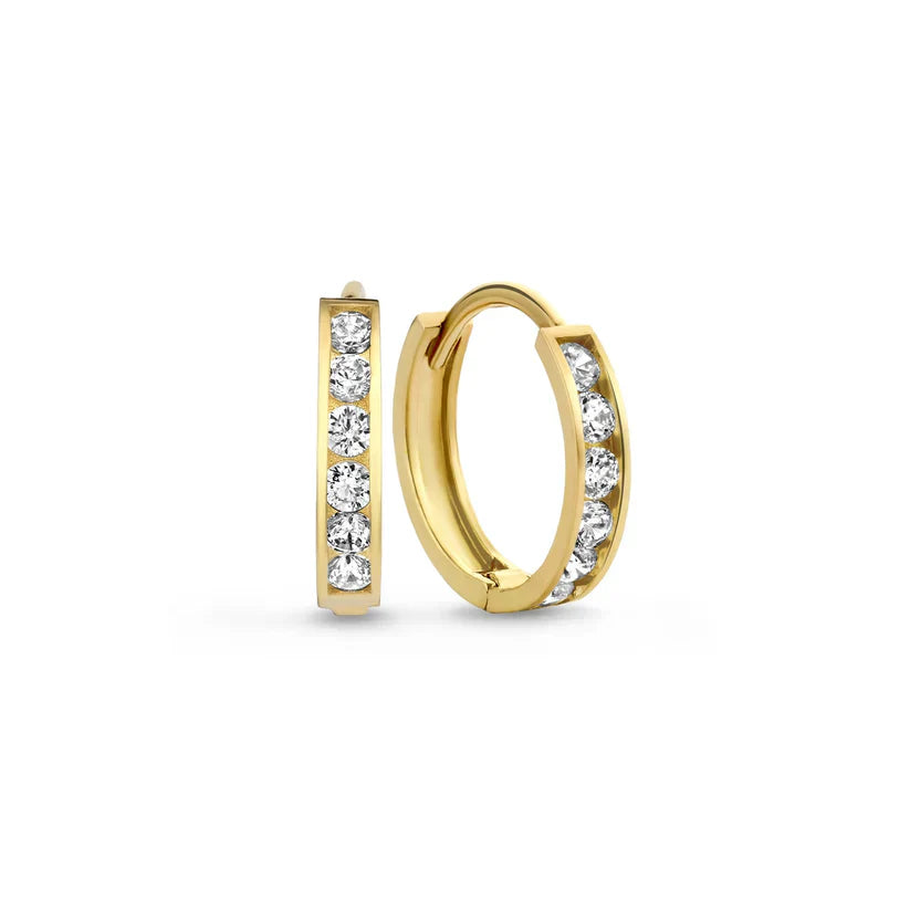 Dara Brillane Stenörhängen Set | Guld
