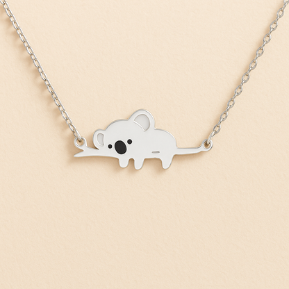 Silver Koala Halsband