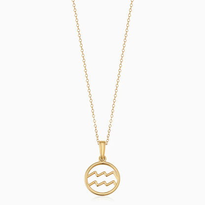 Halsband med stjärntecken | Vitt guld