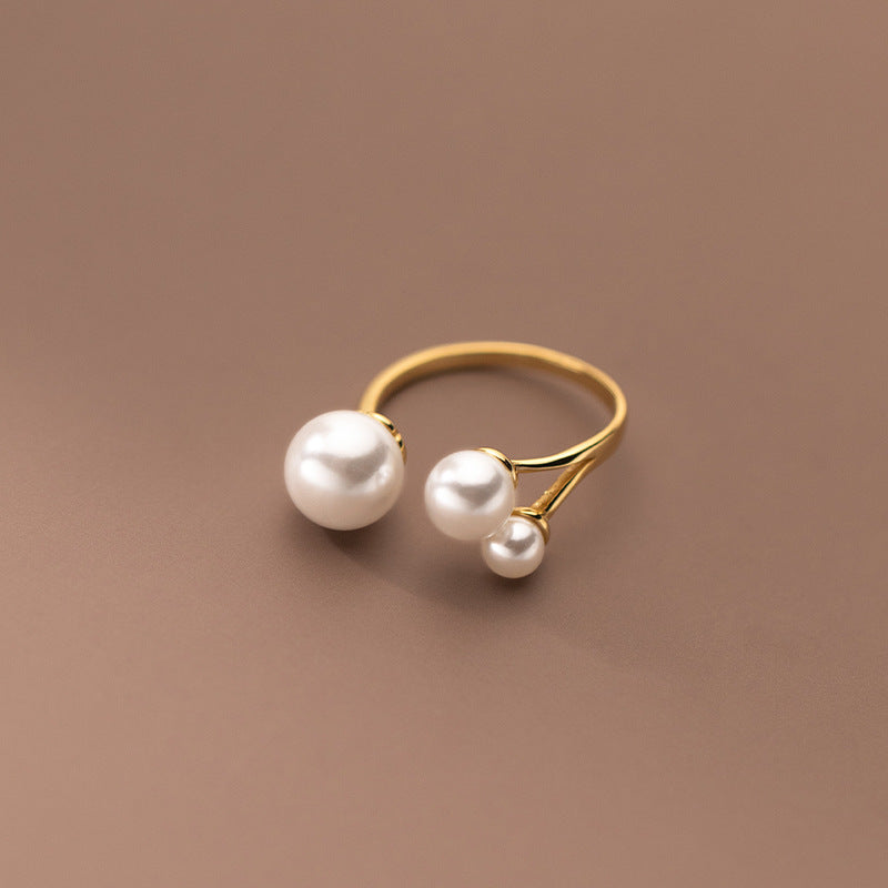 Elegant triopärlring