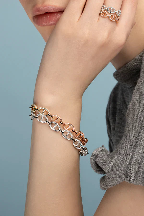 Isla Marina Armband | Vitt guld