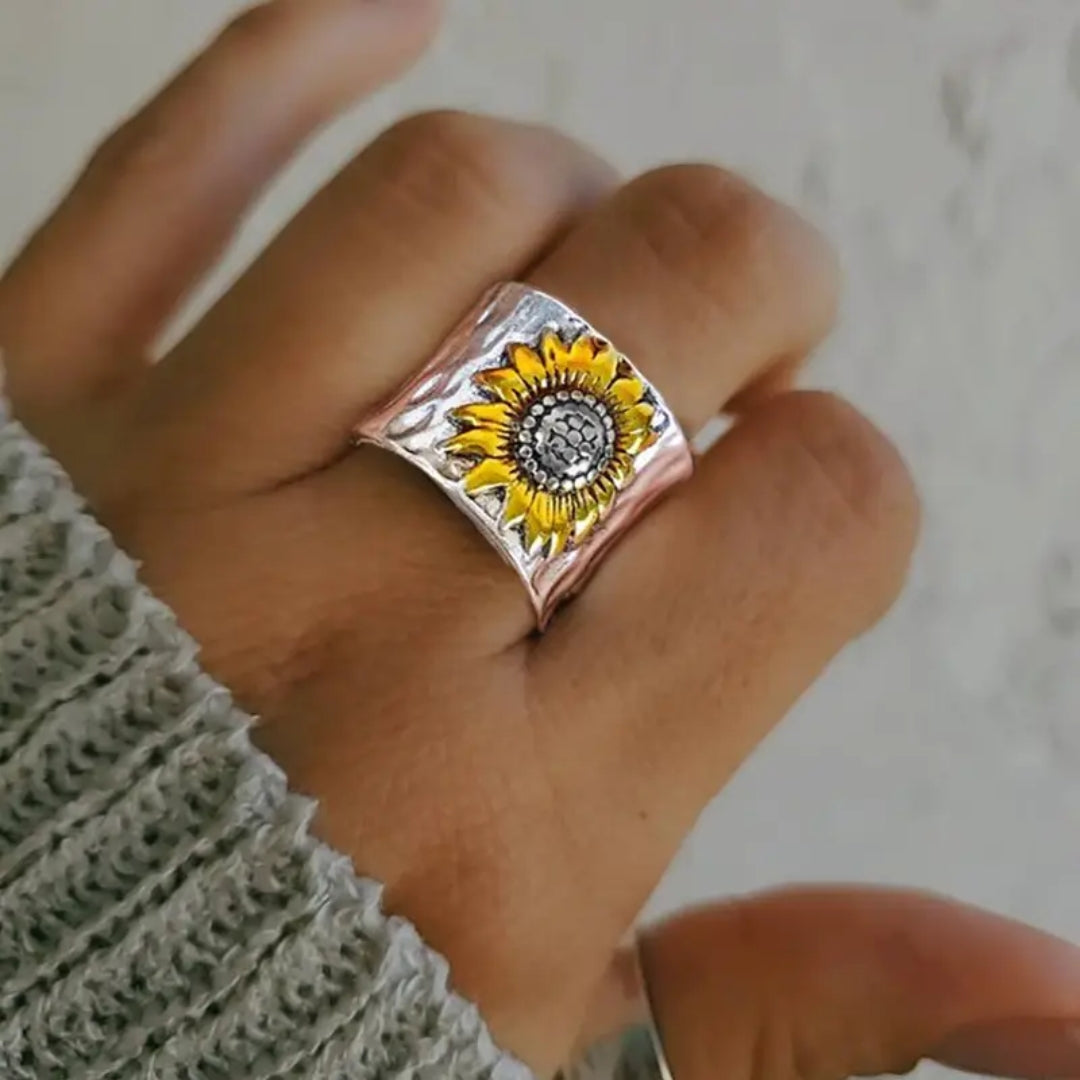 Solrosspår Silverring
