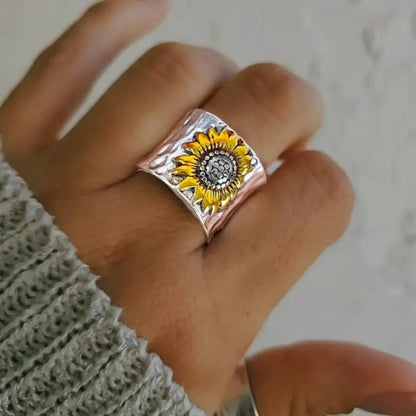 Solrosspår Silverring