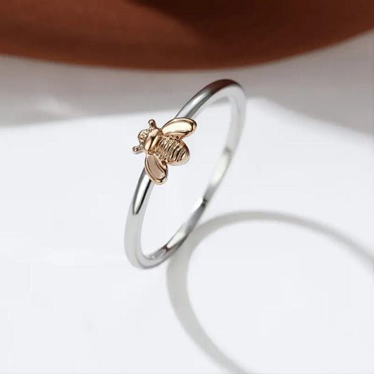 Guldbi Silverring