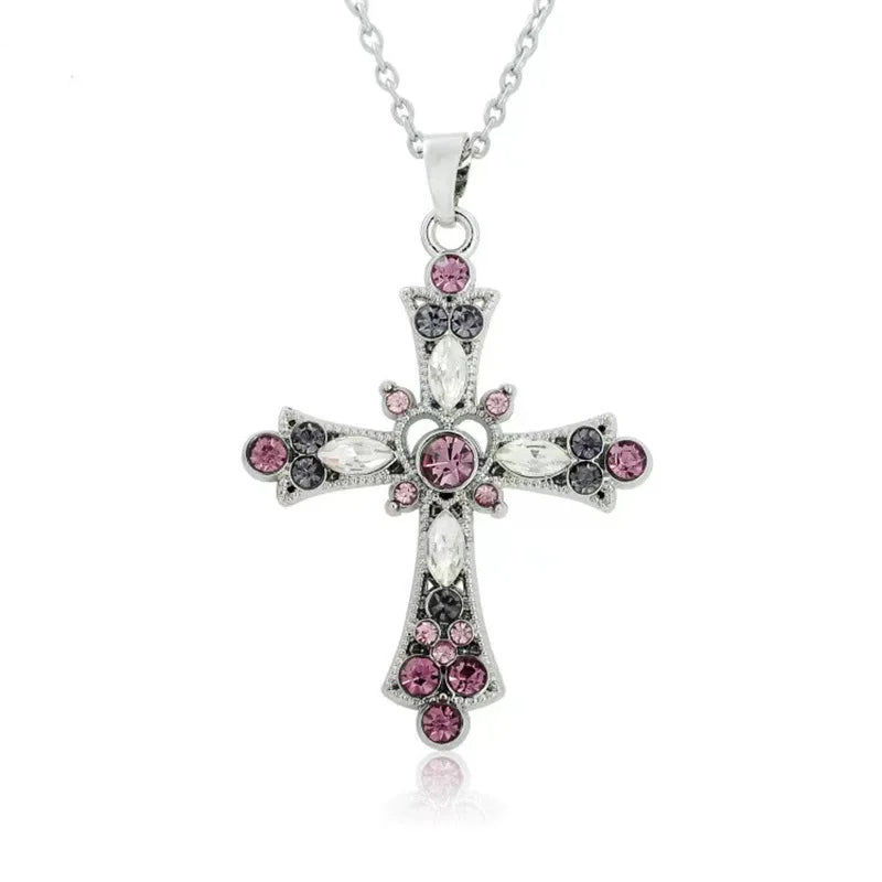 Bergqvist™ | Gothic Large Zircon Cross Pendant Necklace