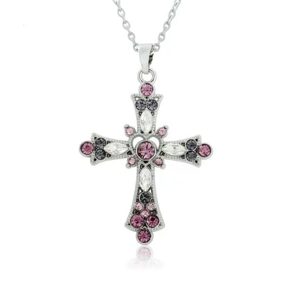 Bergqvist™ | Gothic Large Zircon Cross Pendant Necklace