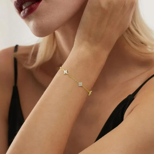 Fjärilskristallarmband