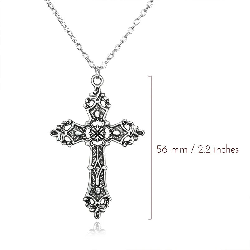 Bergqvist™ | Gothic Large Zircon Cross Pendant Necklace
