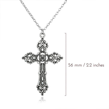 Bergqvist™ | Gothic Large Zircon Cross Pendant Necklace