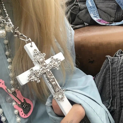 Bergqvist™ | Gothic Large Zircon Cross Pendant Necklace