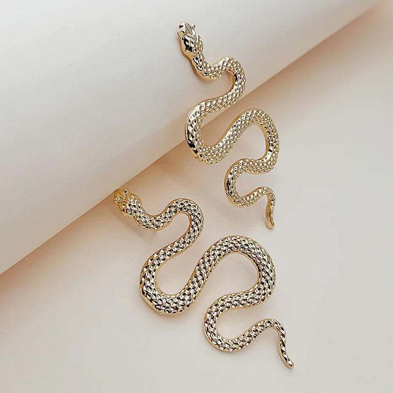 Bergqvist™ | Exaggerated Gold Snake Earrings