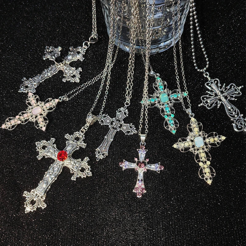 Bergqvist™ | Gothic Large Zircon Cross Pendant Necklace