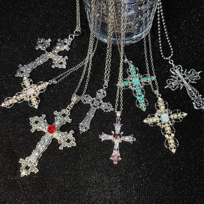 Bergqvist™ | Gothic Large Zircon Cross Pendant Necklace
