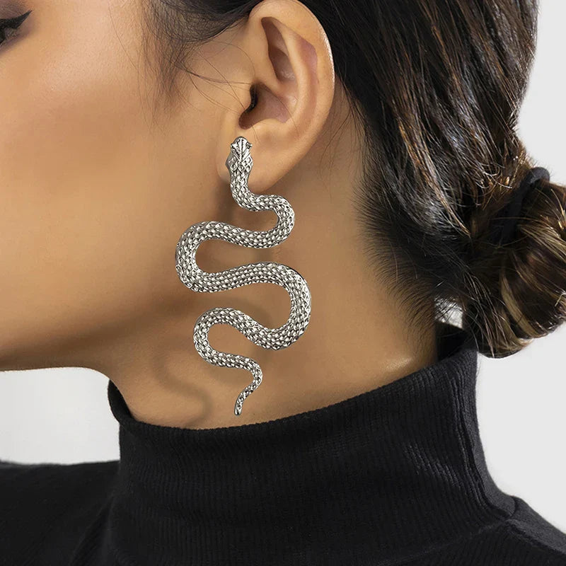 Bergqvist™ | Exaggerated Gold Snake Earrings