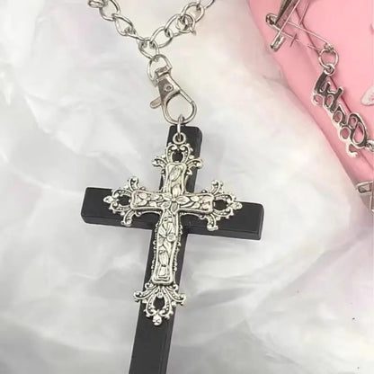 Bergqvist™ | Gothic Large Zircon Cross Pendant Necklace