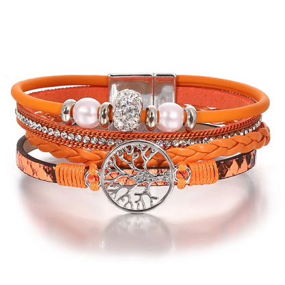 Livets träd strass armband 