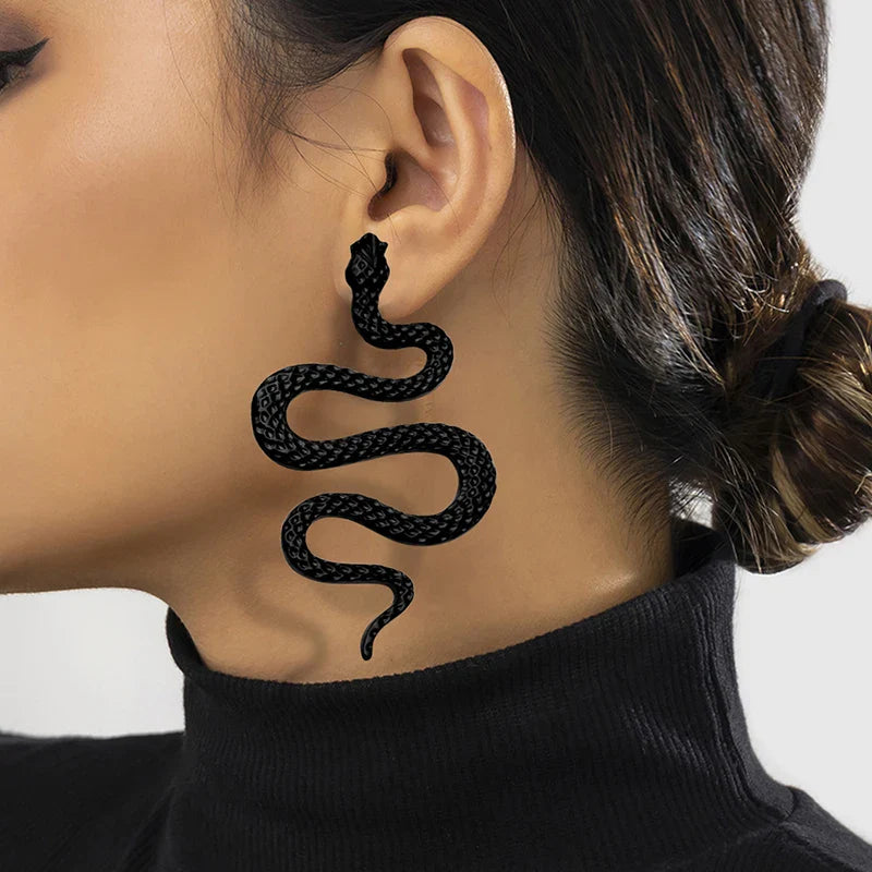 Bergqvist™ | Exaggerated Gold Snake Earrings