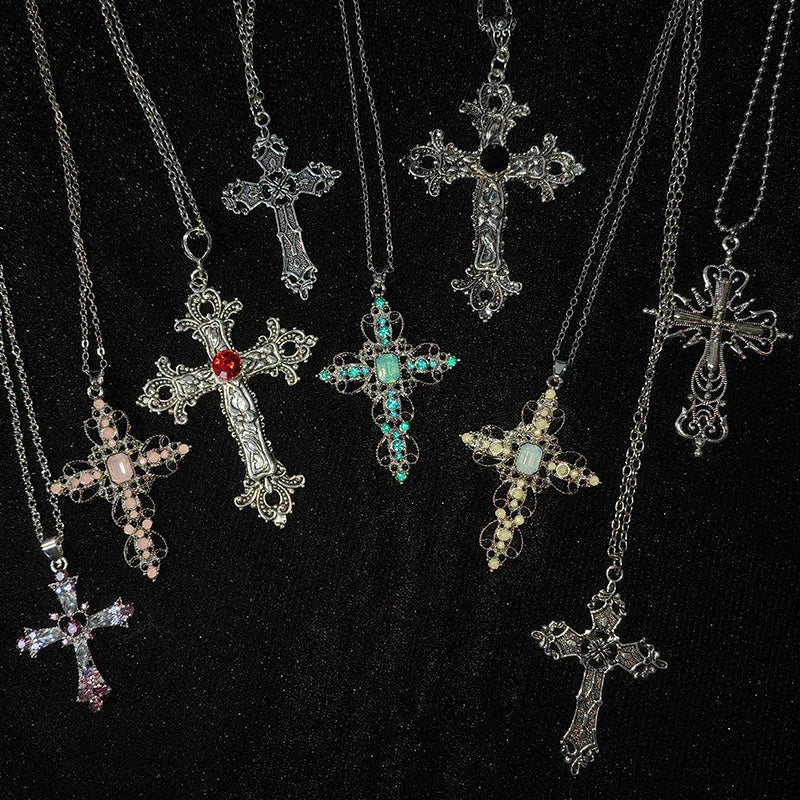 Bergqvist™ | Gothic Large Zircon Cross Pendant Necklace