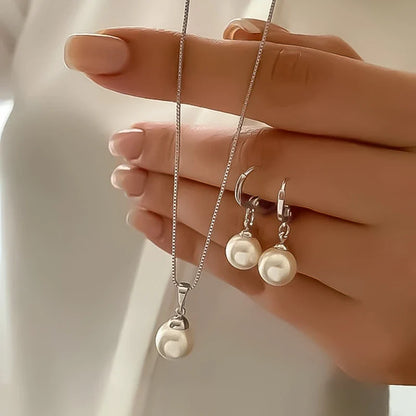 Elegant Imitation Pearl Set