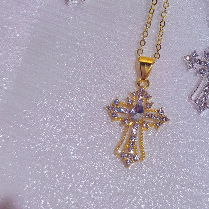 Bergqvist™ | Gothic Large Zircon Cross Pendant Necklace