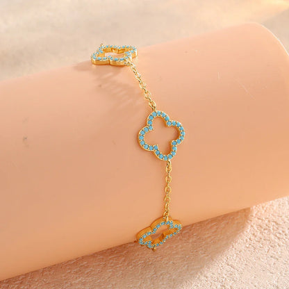 Klöverberlockarmband