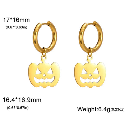 Bergqvist™ | Gold Pumpkin Hoop Earrings