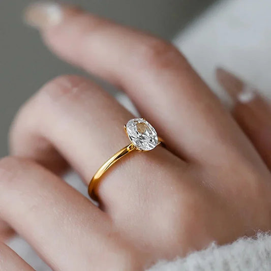 Castelle™ Oval Crystal Commitment Ring
