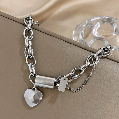 Hjärtformat Chunky Armband | Guld 
