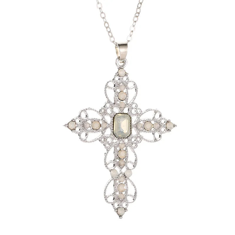 Bergqvist™ | Gothic Large Zircon Cross Pendant Necklace