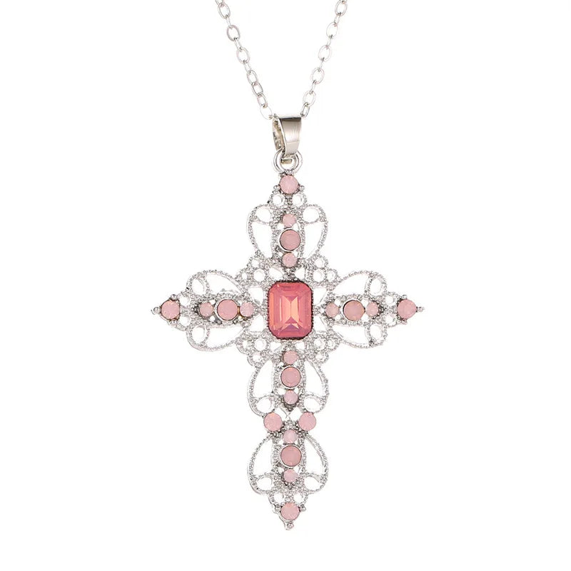 Bergqvist™ | Gothic Large Zircon Cross Pendant Necklace