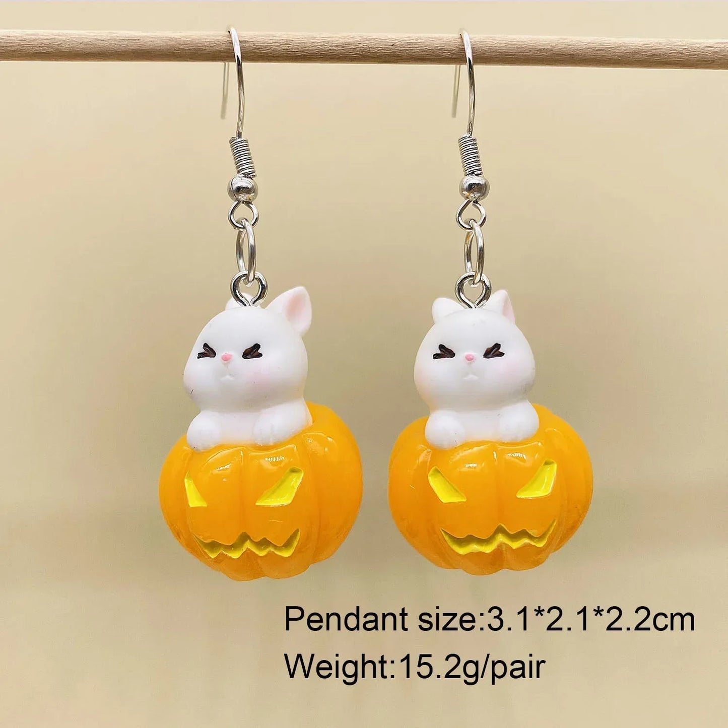 Bergqvist™ | Halloween Ghost and Pumpkin Hoop Earrings