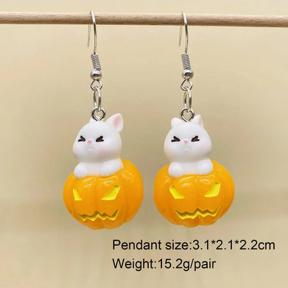 Bergqvist™ | Halloween Ghost and Pumpkin Hoop Earrings