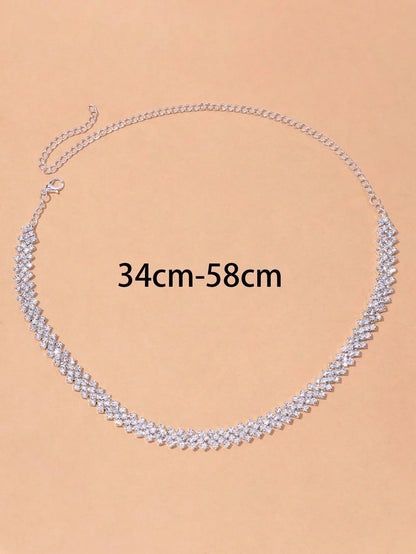 Elegant Rhinestone Collar Necklace