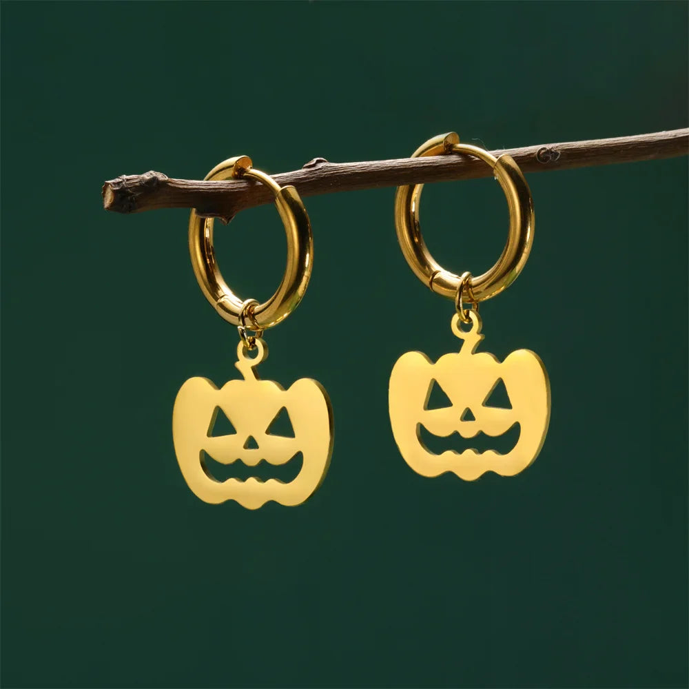 Bergqvist™ | Gold Pumpkin Hoop Earrings
