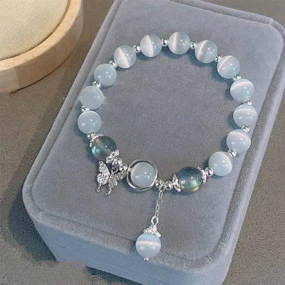 Armband med stjärntofs och kristall 