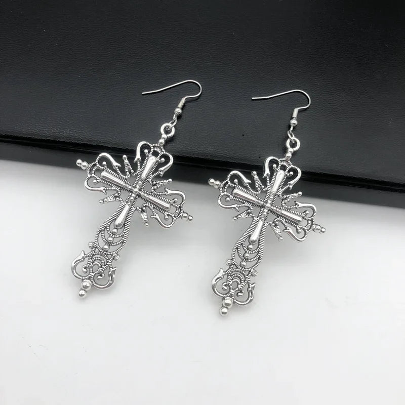 Bergqvist™ | Gothic Cross Dangle Earrings