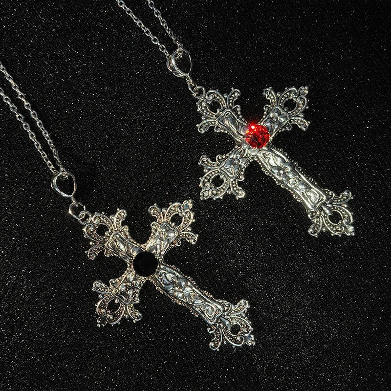 Bergqvist™ | Gothic Large Zircon Cross Pendant Necklace