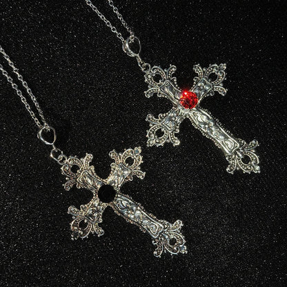 Bergqvist™ | Gothic Large Zircon Cross Pendant Necklace