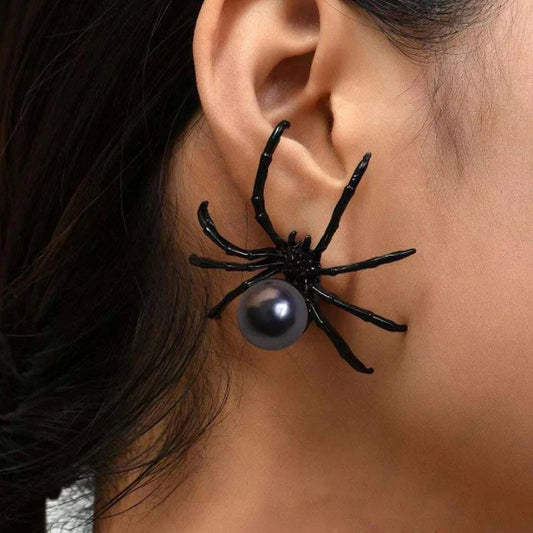Bergqvist™ | Black Spider Pearl Earrings