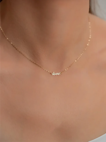 Gyllene halsband för evig kärlek