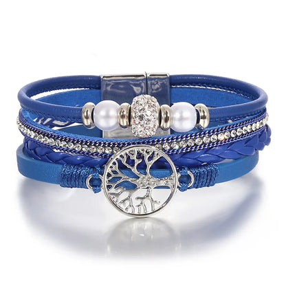 Livets träd strass armband 