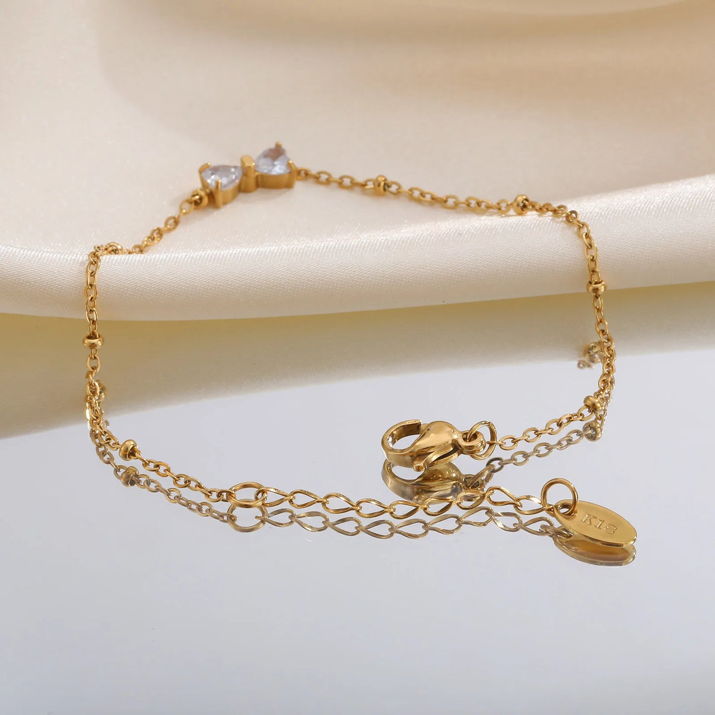 Elegant glittrande kristallarmband